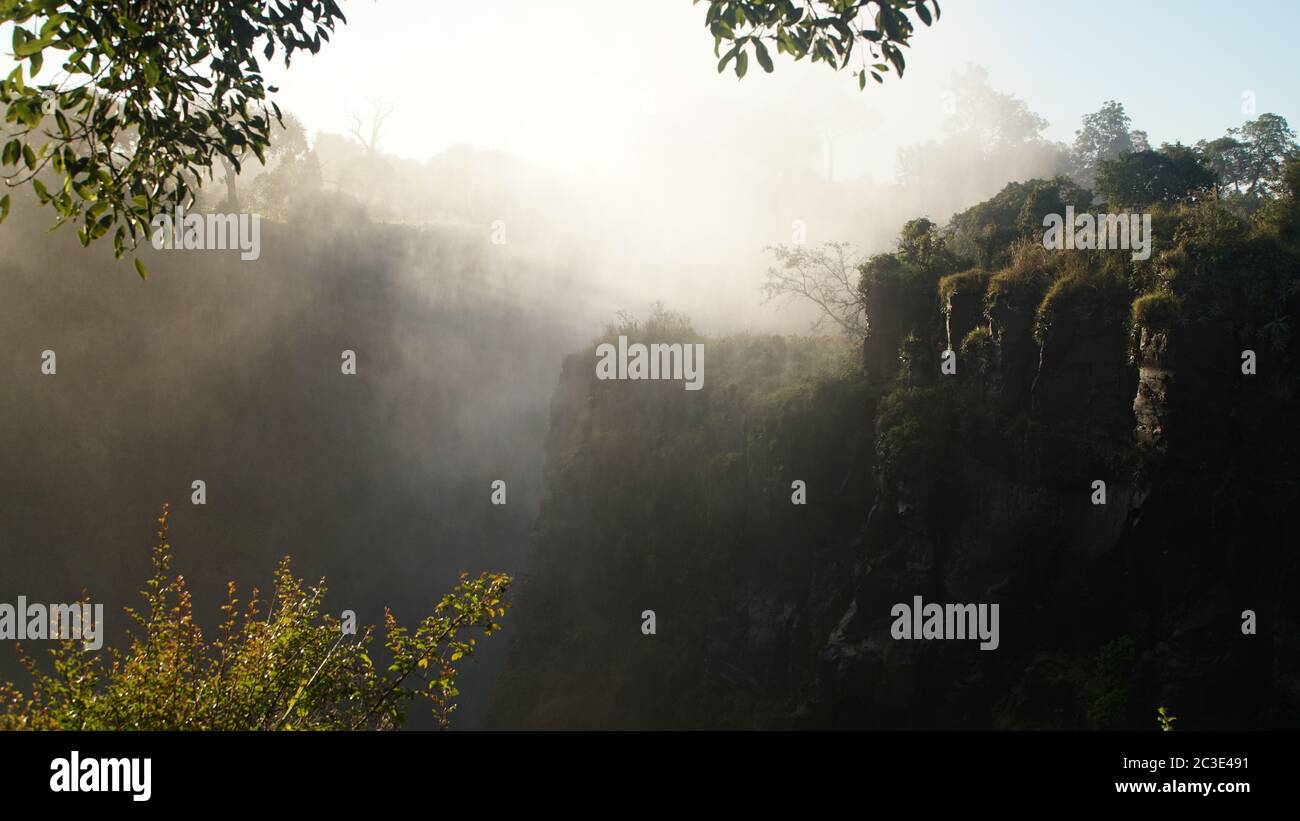 Victoria Falls Wasserfall in Simbabwe. Stockfoto