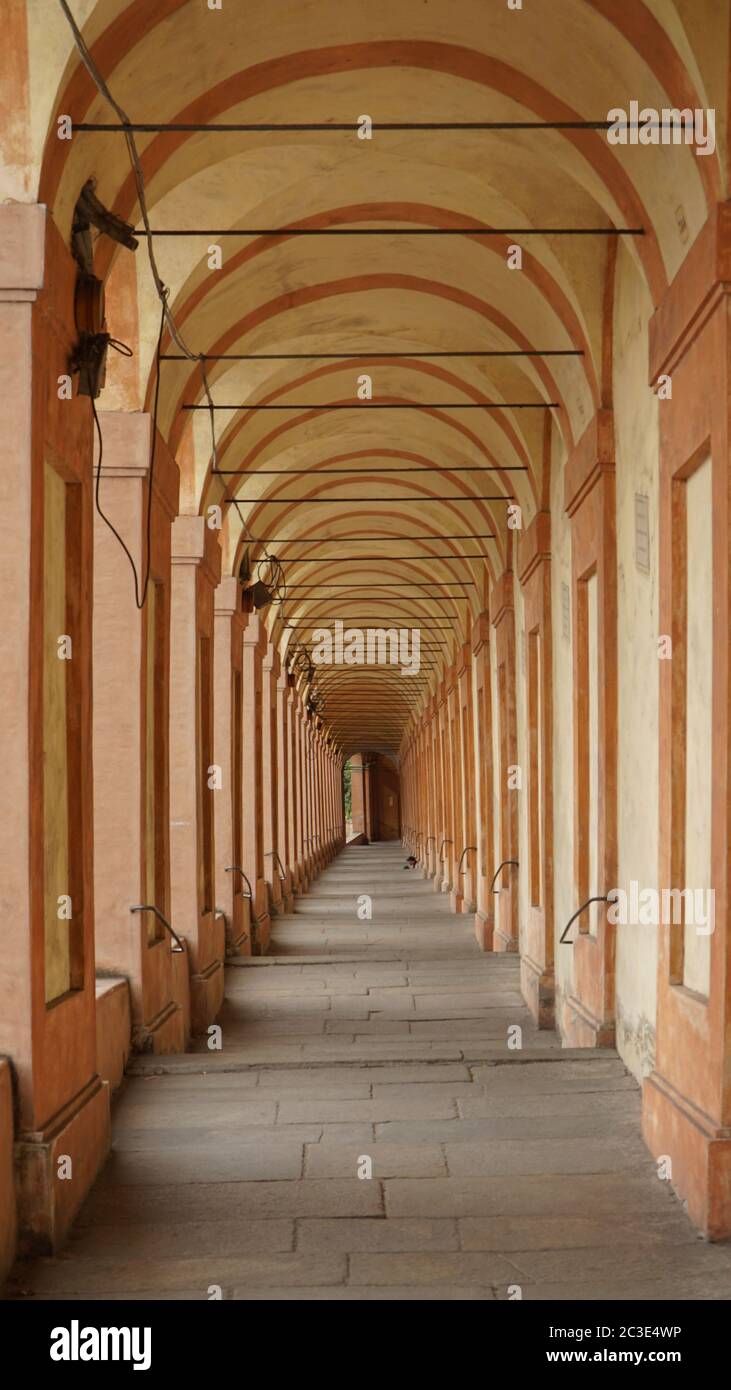 Stadtarchitektur in Bologna, Italien. Stockfoto