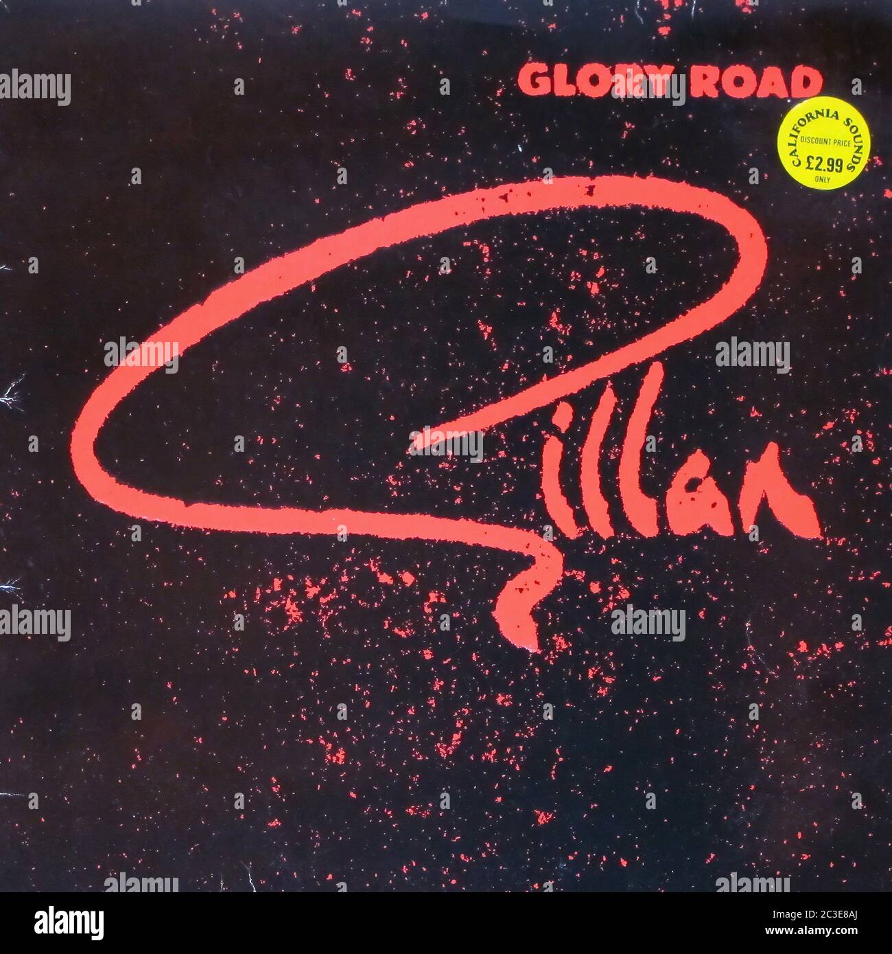 IAN GILLAN GLORY ROAD - Vintage 12'' LP Vinyl Cover Stockfoto