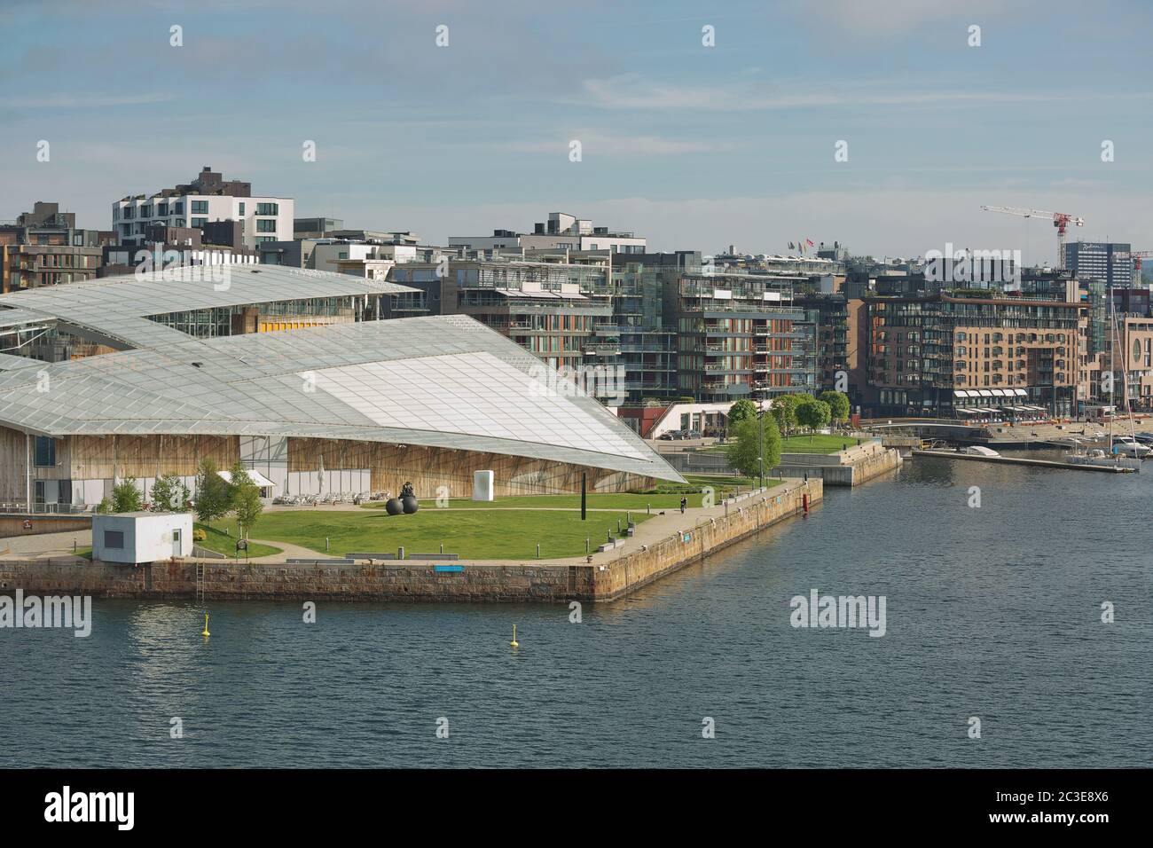 Astrup Fearnley Museum of Modern Art in Oslo in Norwegen. Es wurde als Teil von Tjuvholmen gebaut Stockfoto