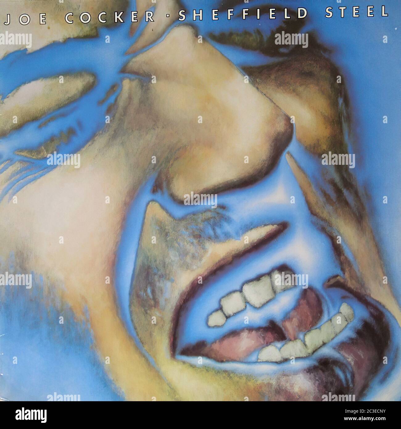 Joe Cocker - Sheffield Steel - Vintage 12'' Vinyl lp Cover Stockfoto