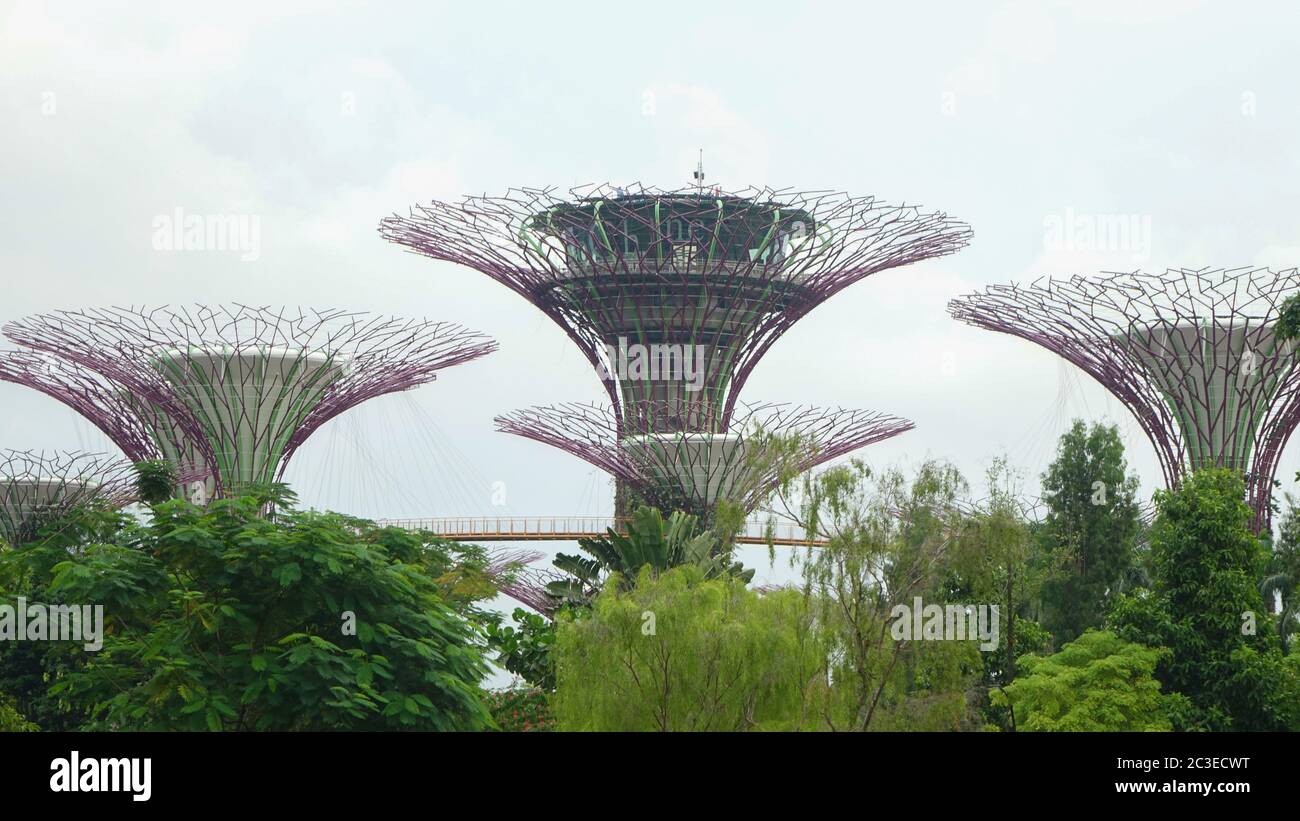 Stadtarchitektur in Singapur. Stockfoto