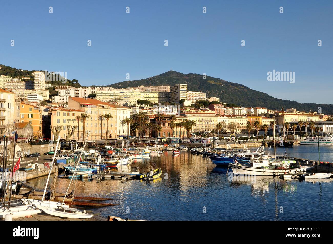 Schöne Landschaft des südlichen Korsika, Ajaccio Stockfoto