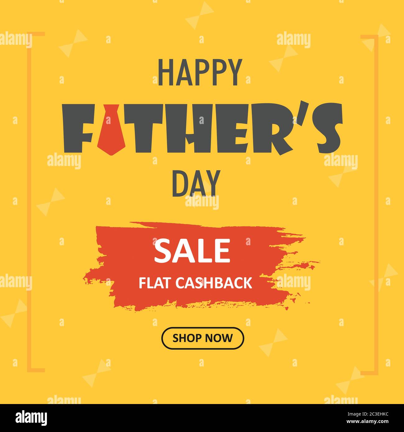 Happy Father's Day Verkauf, Rabatt flach Cashback, Shop jetzt Banner, Vektor-Illustration Stock Vektor