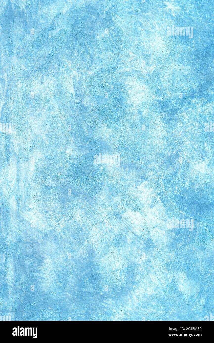 Abstrakter hellblauer Wandhintergrund Stockfoto