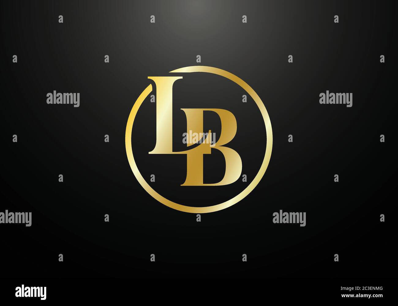 Initial Monogram Letter LB Logo Design Vektor-Vorlage. L B Logo-Design mit Buchstabe Stock Vektor