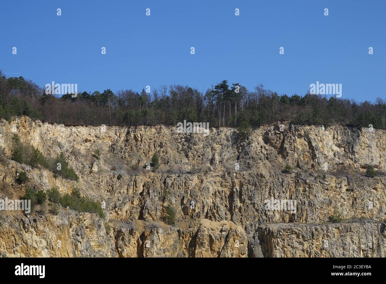 Kalksteinbruch Stockfoto