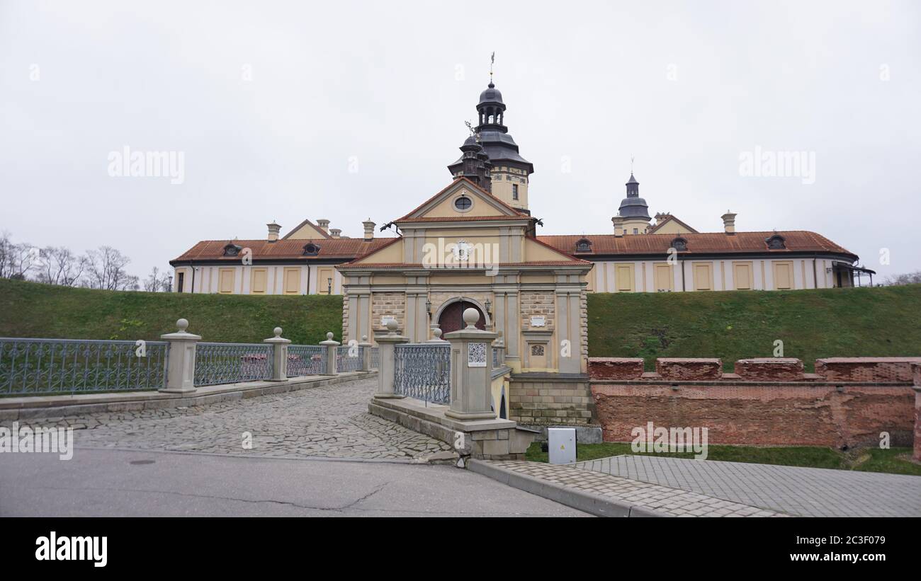 Nesvizh Schloss in Weißrussland. Stockfoto