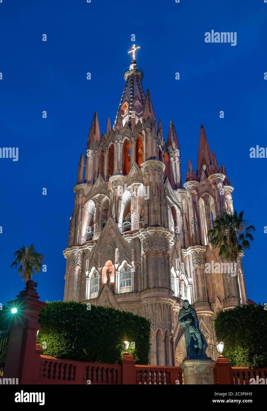 Parroquia de San Miguel Arcangel Kirche in San Miguel de Allende, Mexiko Stockfoto