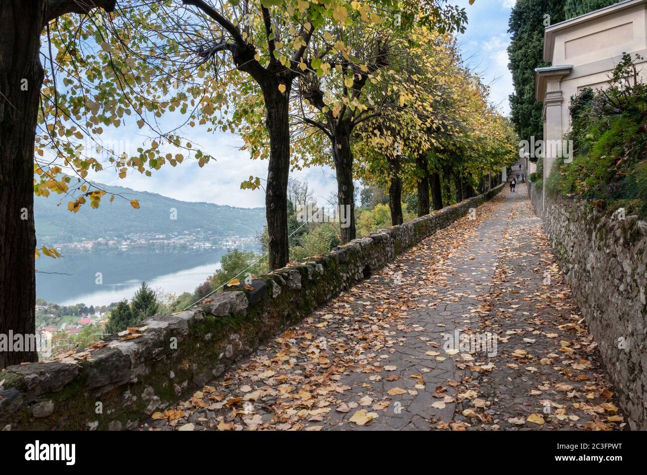 Weg zum Heiligtum des heiligen Giirolamo Stockfoto