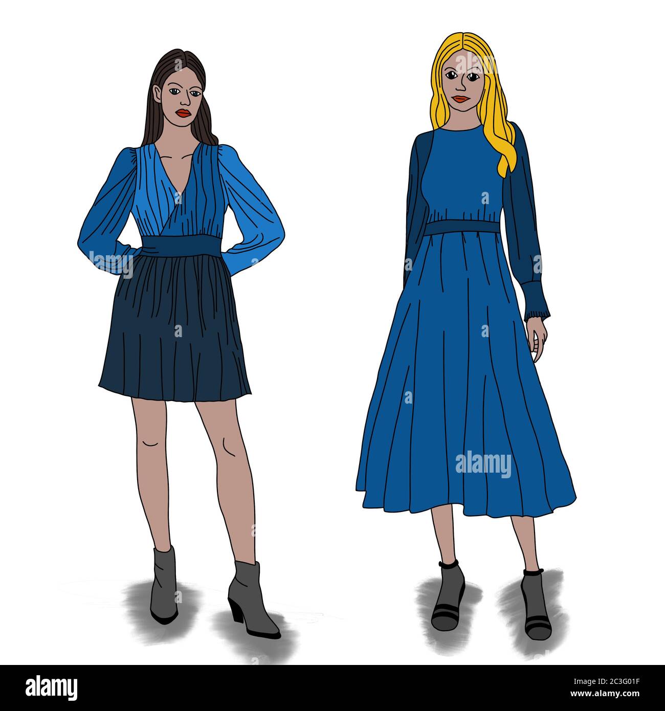 Malerei Der Frau Im Schwarzen Kleid Stockfotos Und Bilder Kaufen Alamy