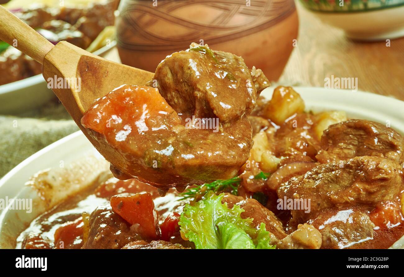 Lammcurry für die Eisenbahn Stockfoto
