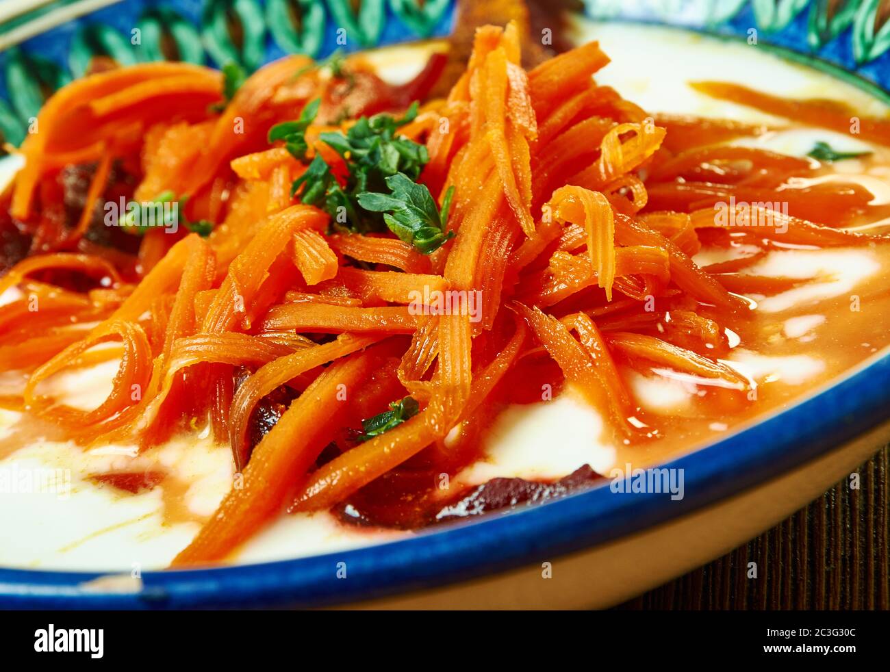 Rüben Karotten mit Kreuzkümmel haydari Stockfoto