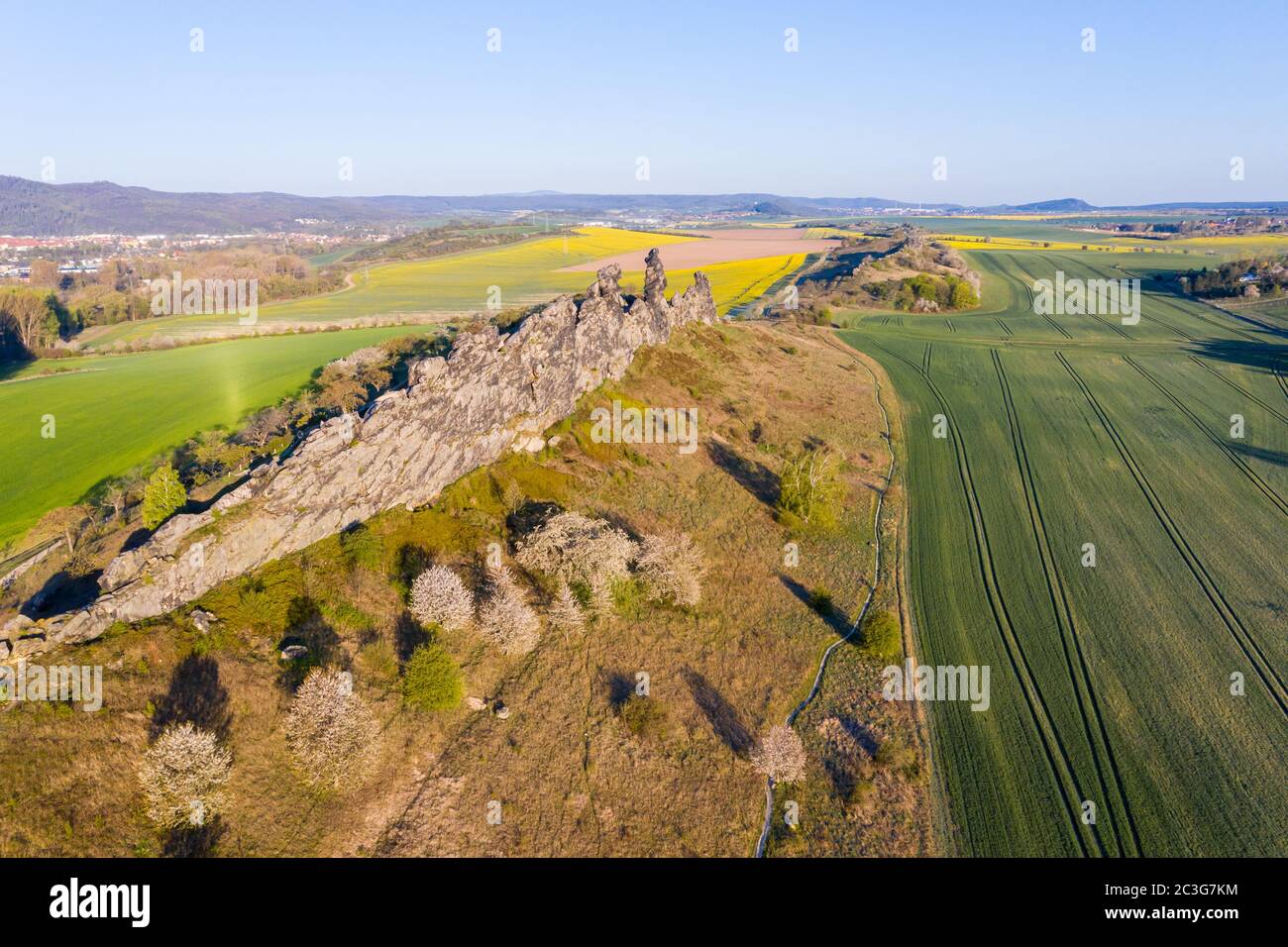 Teufelsmauer Harz Felsformationen Ausflugsziel Besuchermagnet Stockfoto