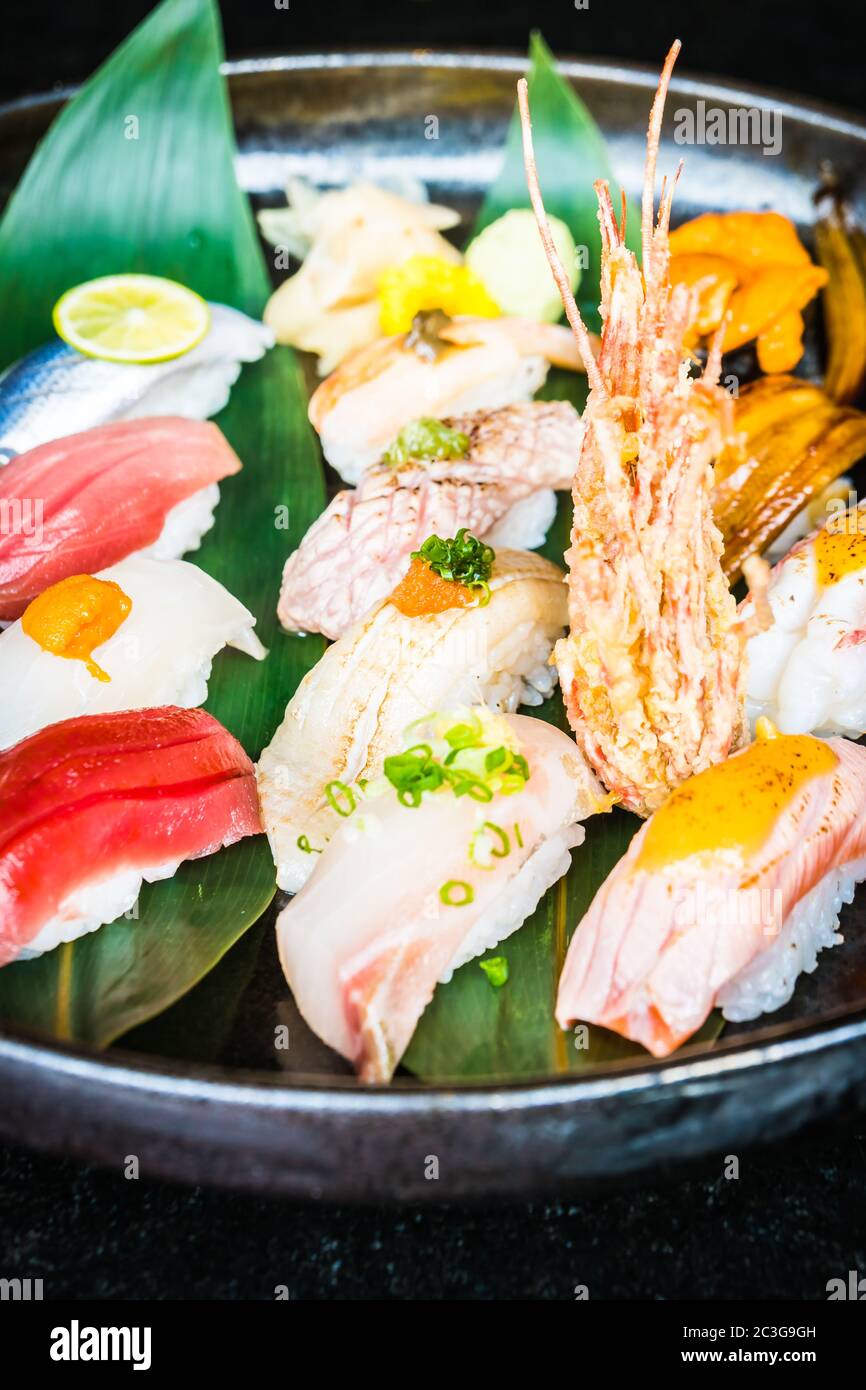 Nigiri sushi Stockfoto