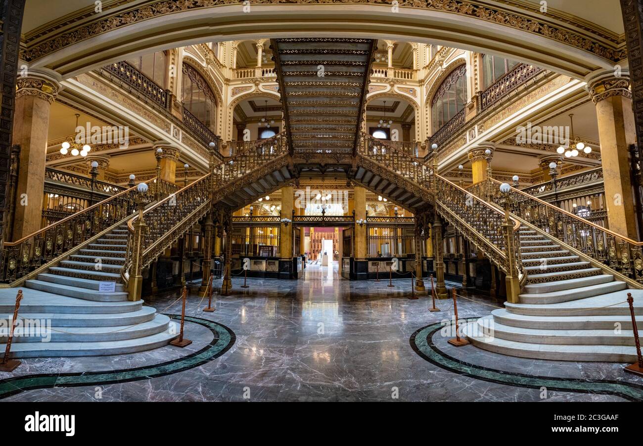 Der Palacio de Correos de Mexico oder Postpalast von Mexiko-Stadt Stockfoto