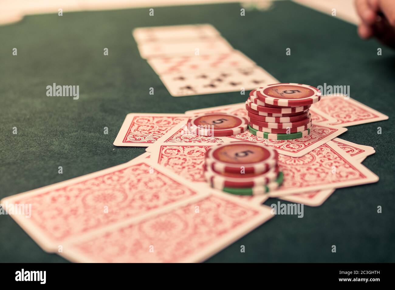 Bild von Texas Holdem (Poker) Stockfoto