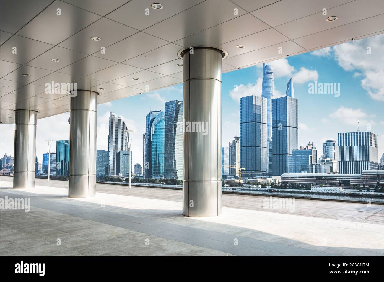 Shanghai-Städtebau Stockfoto