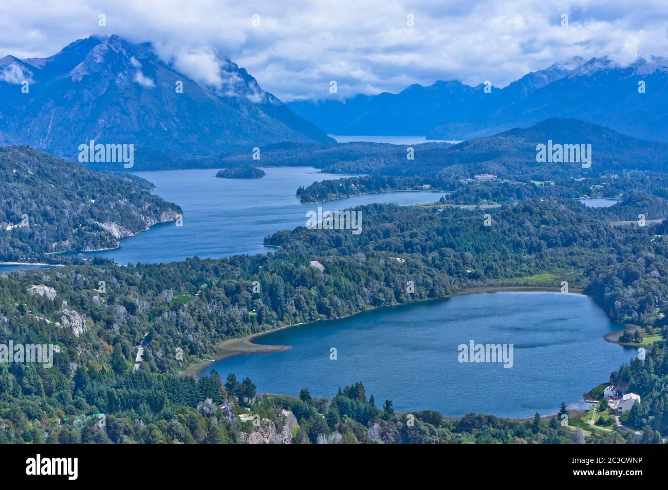 Naturlandschaft rund um San Carlos de Bariloche, Patagonien, Argentinien Stockfoto