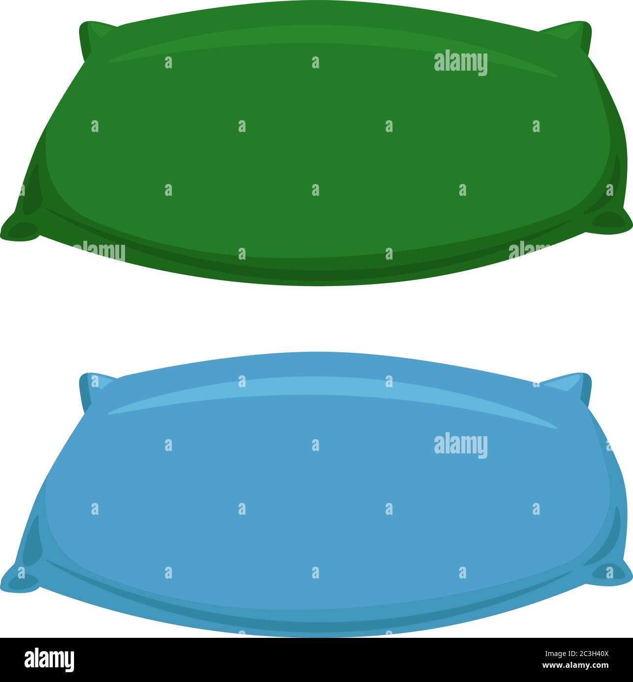 Kissensatz. Vektorgrafik zum Thema Komfort zu Hause. Stock Vektor