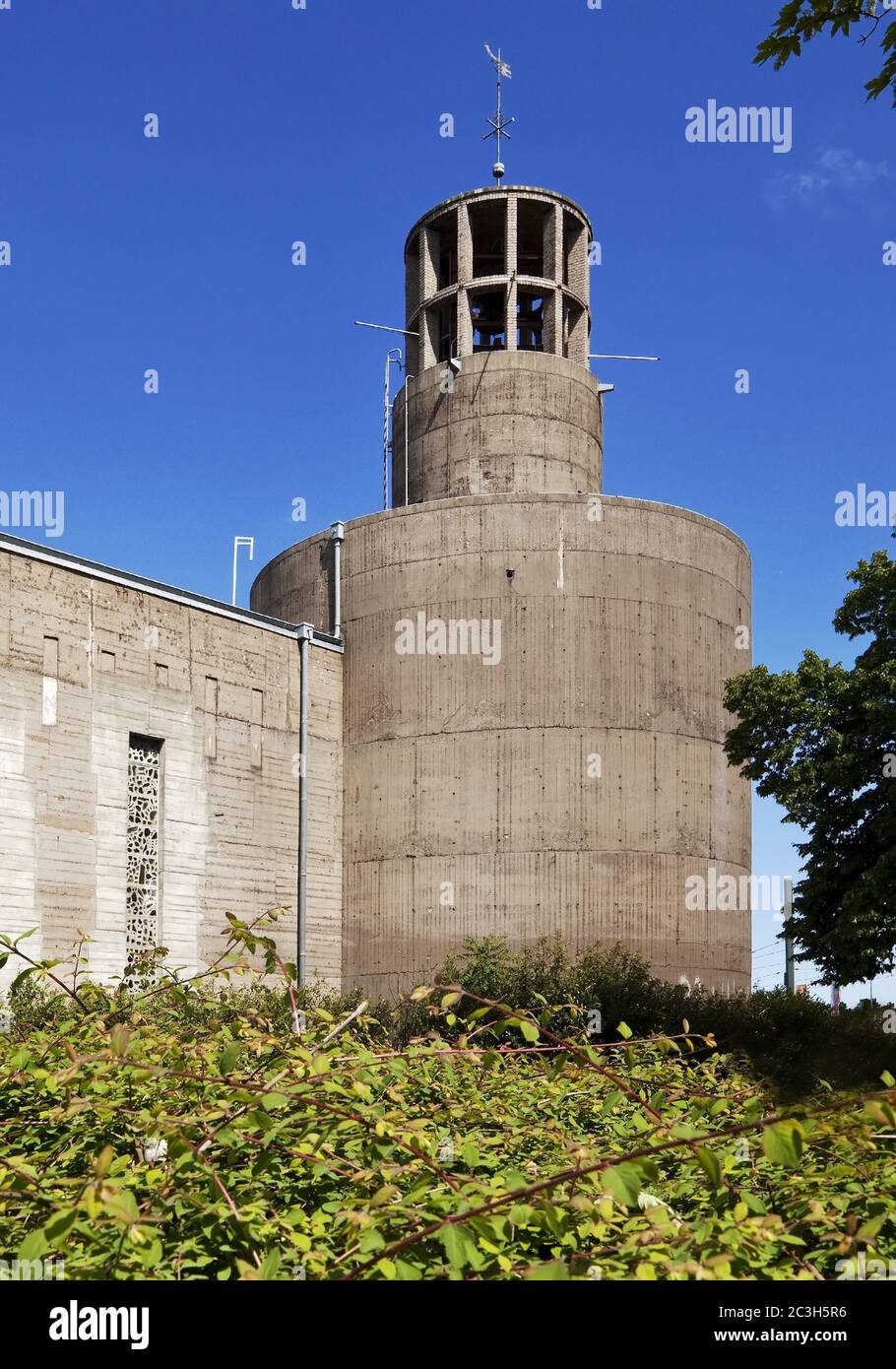 Bunkerkirche Sankt Sakrament der koptisch-orthodoxen Kirche, Düsseldorf, Deutschland, Europa Stockfoto
