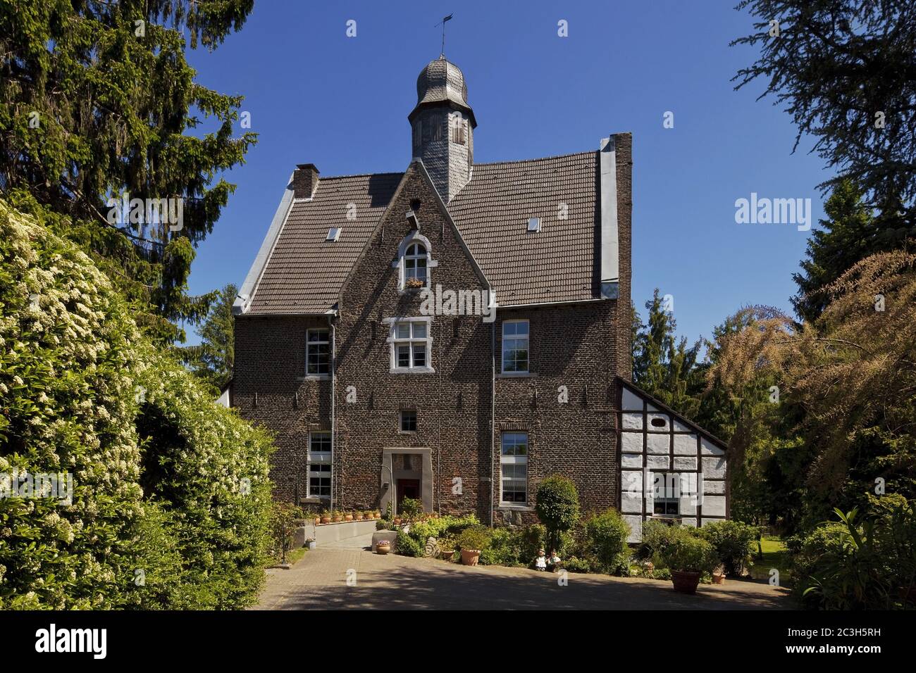 Quadenhof, säkularer Backsteinbau des Spätmittelalters, Gerresheim, Düsseldorf, Deutschland, Europa Stockfoto