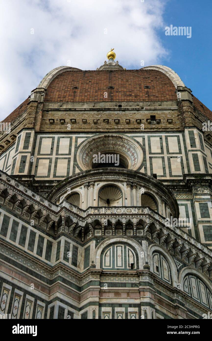 Detail der Dom in Florenz, Italien Stockfoto