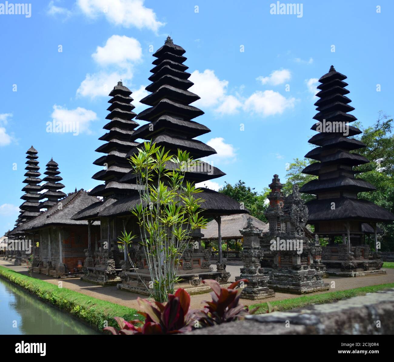 Taman Ayun Tempel Mengwi Bali ist eines der UNESCO Weltkulturerbe in Bali. Der große Tempel von Mengwi, Bali, Indonesien, Südostasien Stockfoto