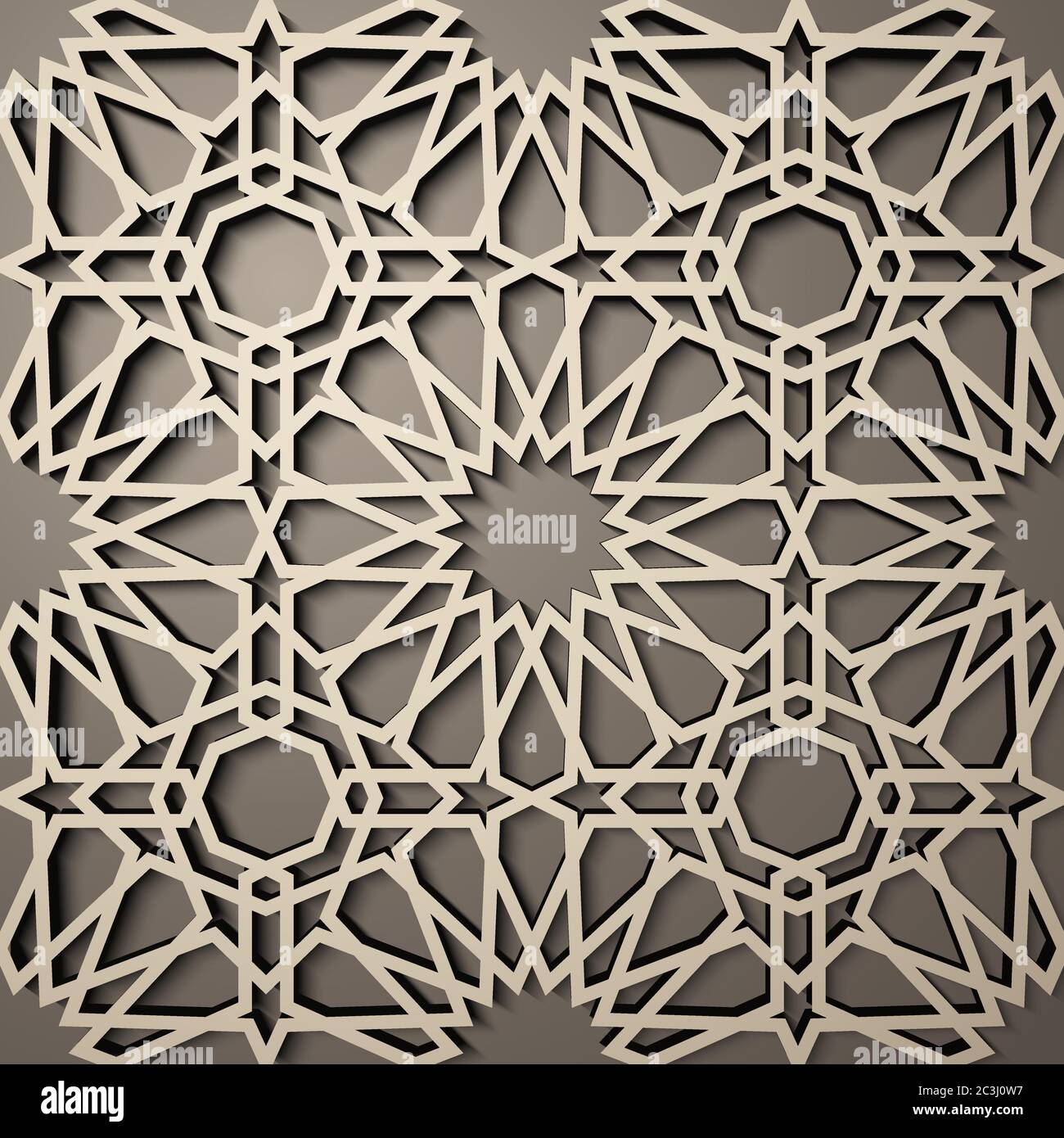 Hintergrund mit 3d nahtlose Muster im islamischen Stil. , arabisch geometrische Ost Ornament , persische Motiv . Stock Vektor