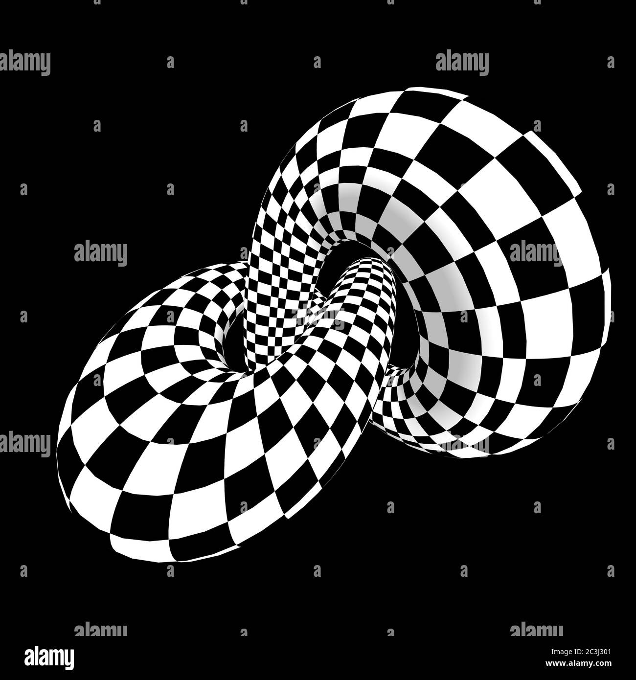 Optische Täuschung. 3D-Rendering. Abstrakte 3d Pop Art Illustration  Stockfotografie - Alamy