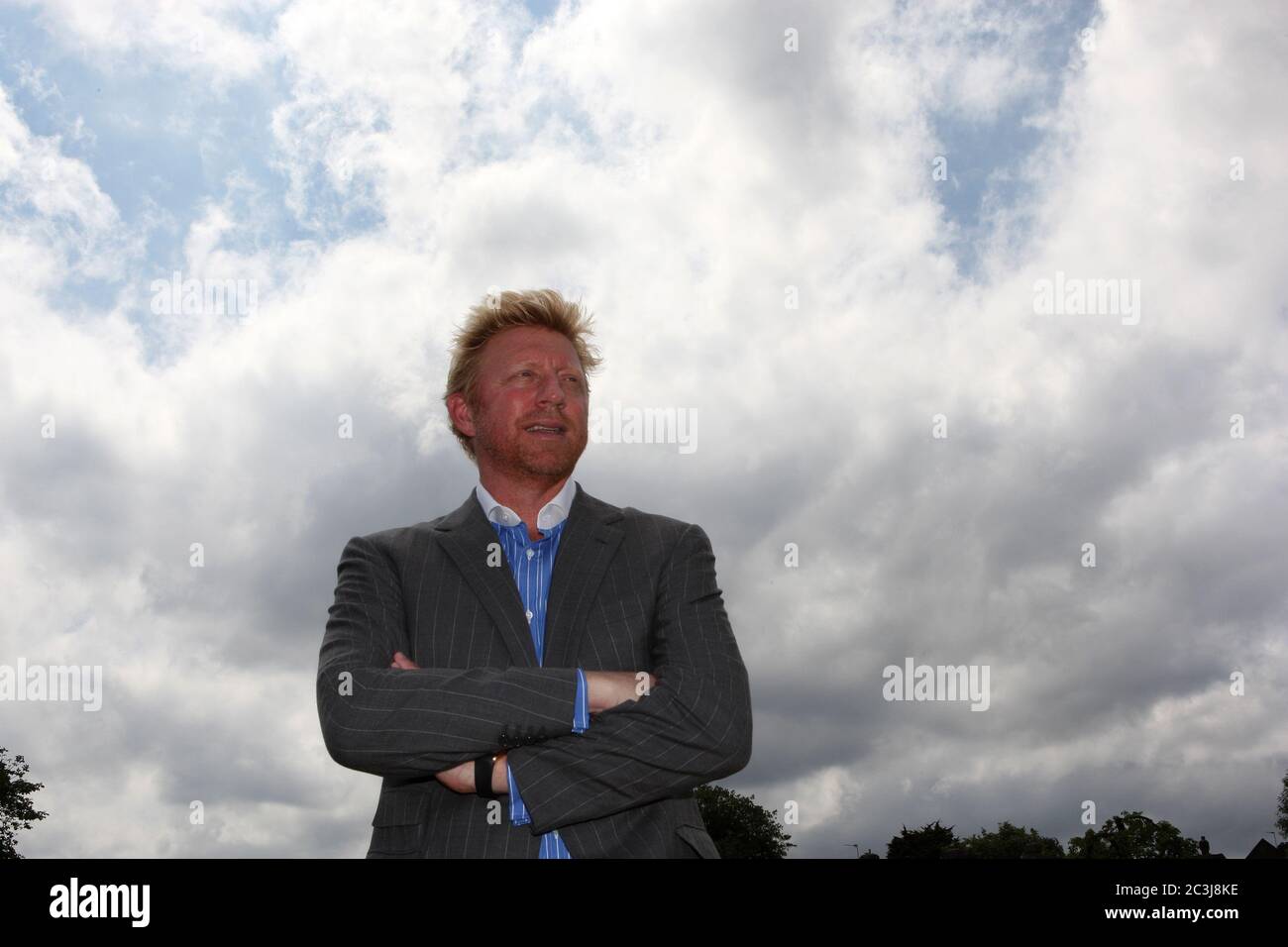 Boris Becker in Wimbledon 2010 Fotografie von Adam Stoltman Stockfoto
