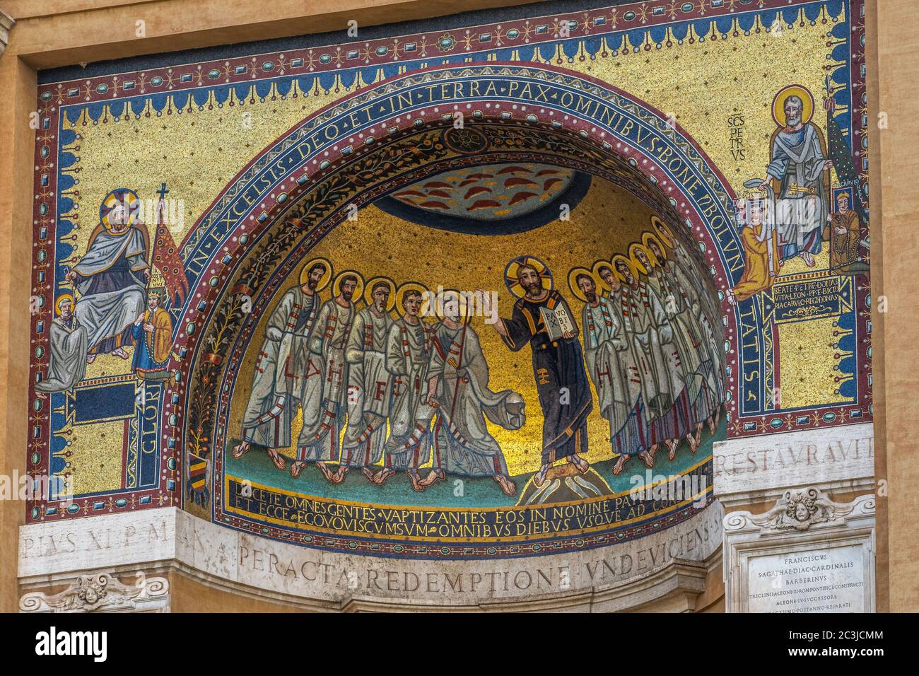 Das Triclinio Leoniano. Rom, Latium Region, Italien, Europa Stockfoto