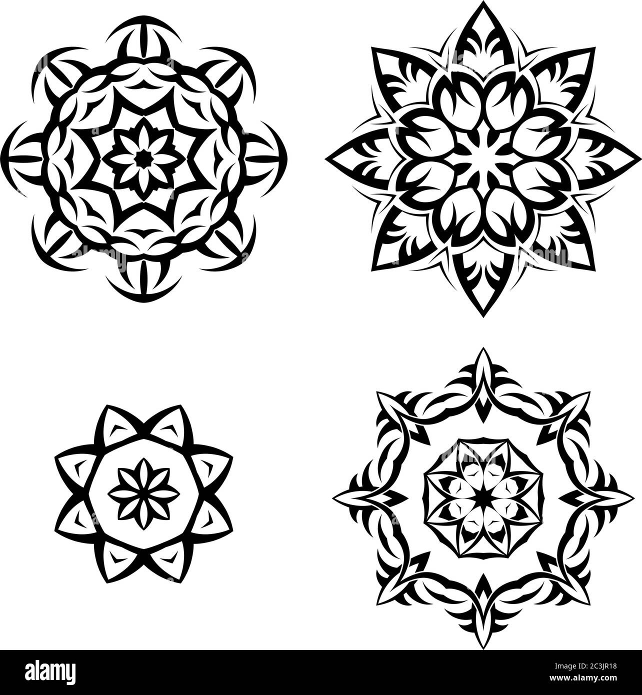 Tribal Tattoo Design Vektorgrafiken Stock Vektor