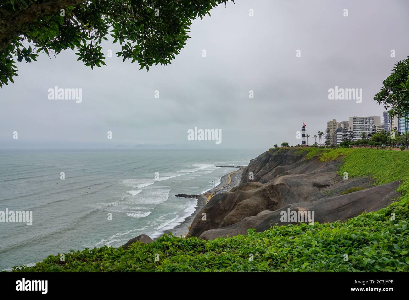 Küste von Miraflores in Lima Hauptstadt von Peru Stockfoto