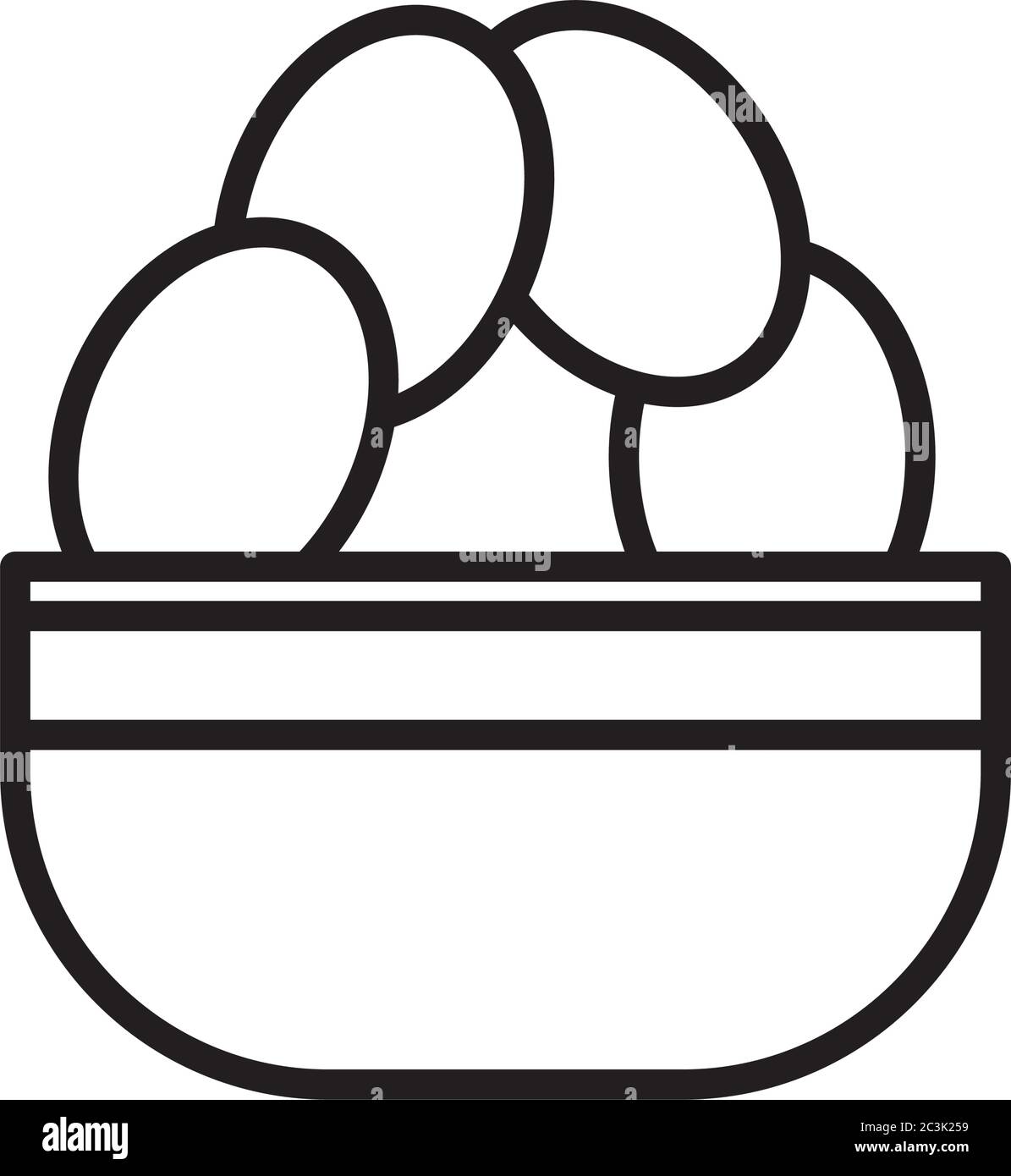 Muslimisches Gericht mit Symbol für die Lebensmittellinie, Vektorgrafiken Stock Vektor