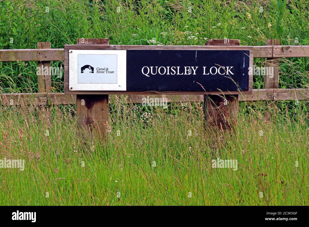 Quoisley Lock - Shropshire Union Canal, Marbury, Cheshire, England, UK - Traditional Canal Stockfoto