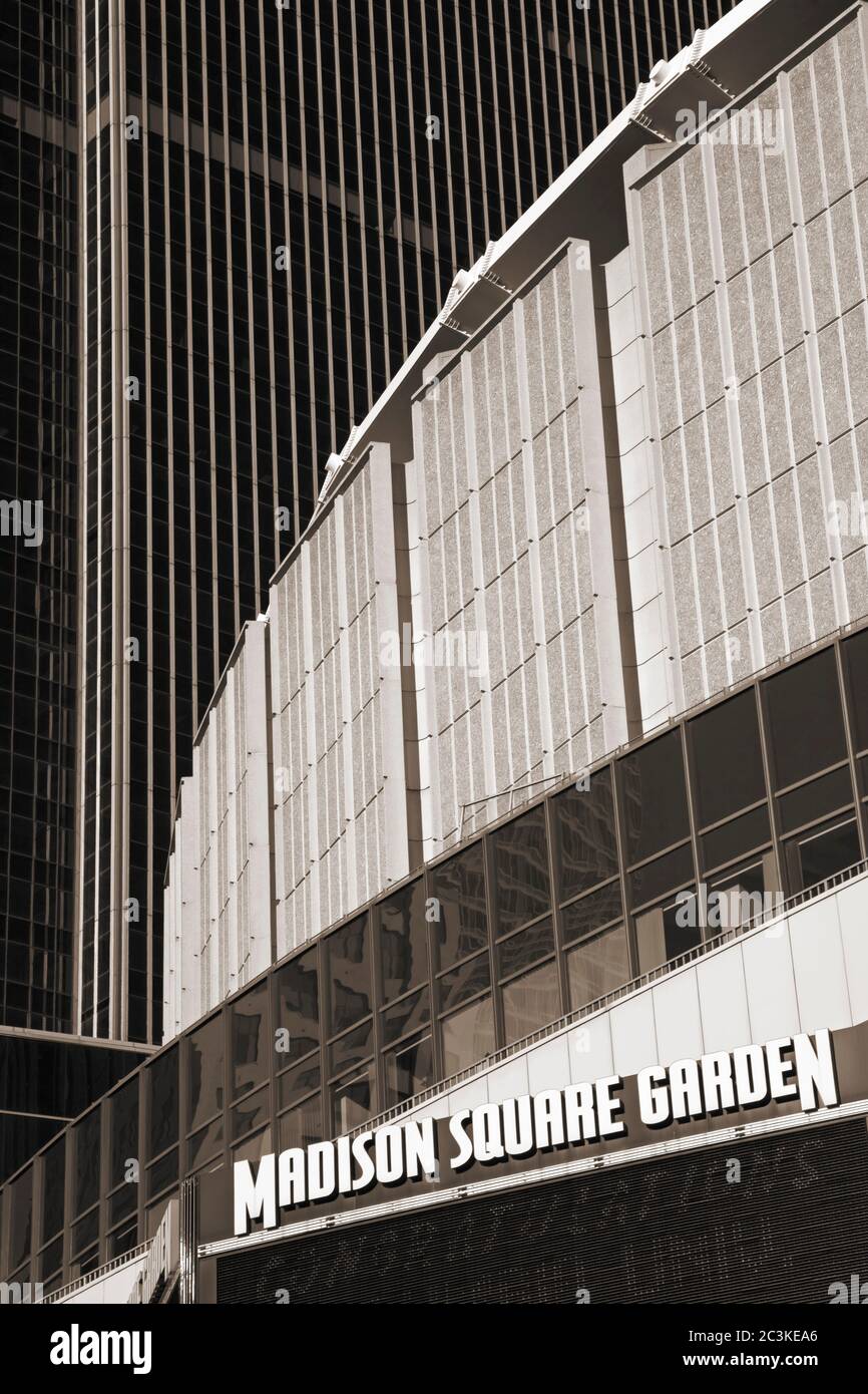 Madison Square Gardens, Midtown Manhattan, New York City, New York, USA Stockfoto