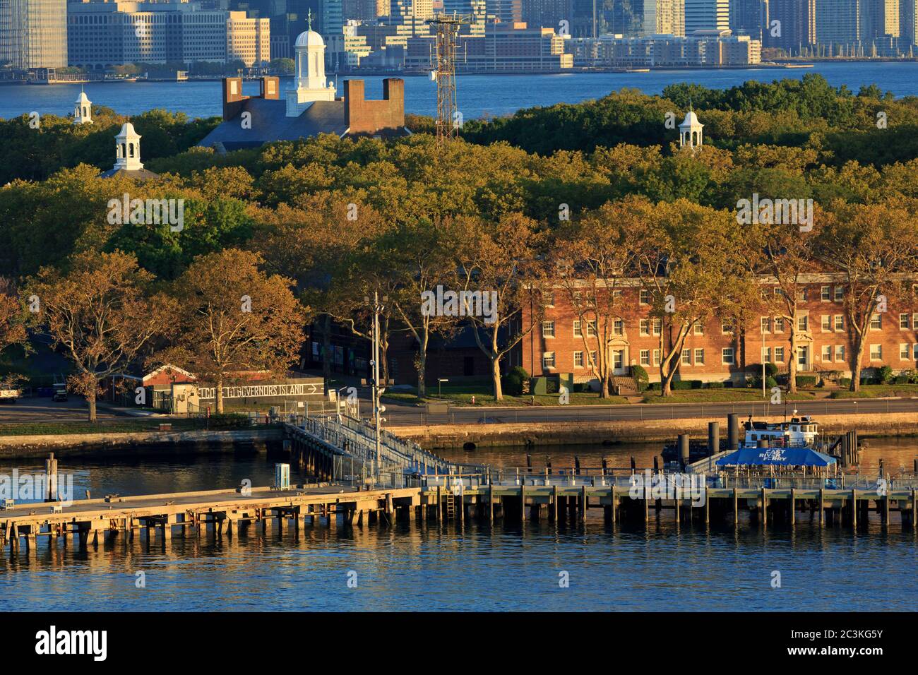Governors Island, New York City, New York State, Vereinigte Staaten von Amerika Stockfoto