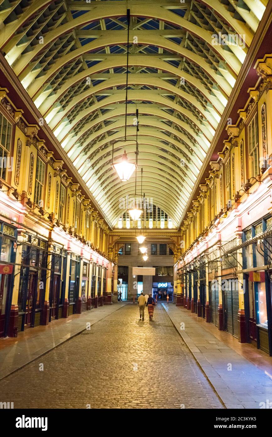 Picture Perfect Leadenhall Market District in London - LONDON, ENGLAND - 14. SEPTEMBER 2016 Stockfoto