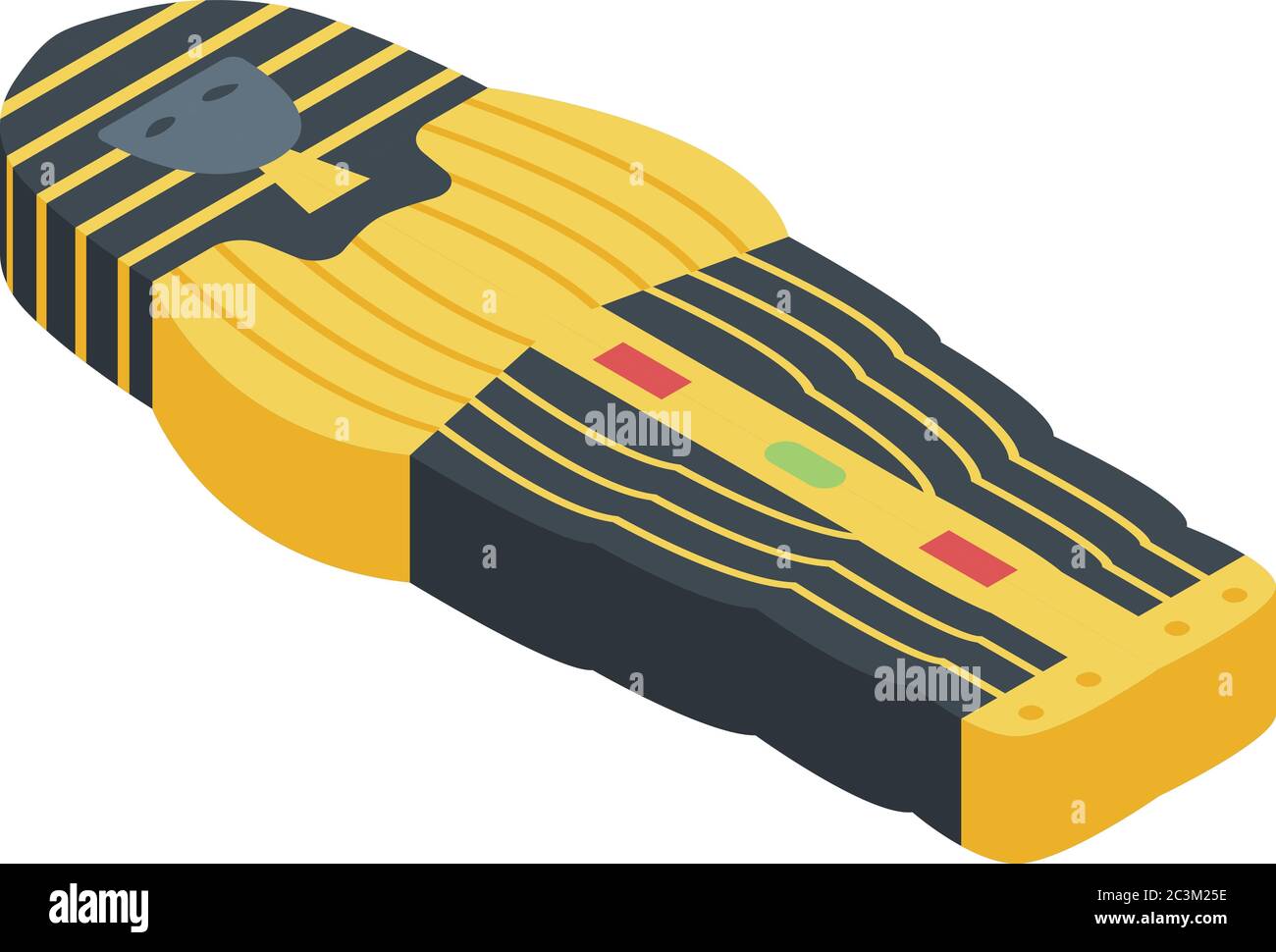 Sarkophag-Ikone des Pharao, isometrischer Stil Stock Vektor