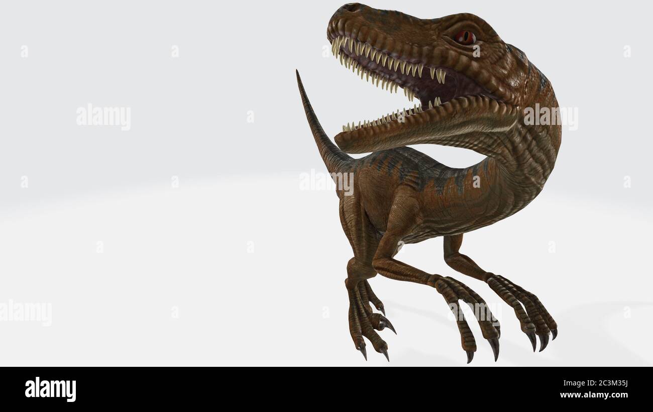 3d-Velociraptor Stockfoto