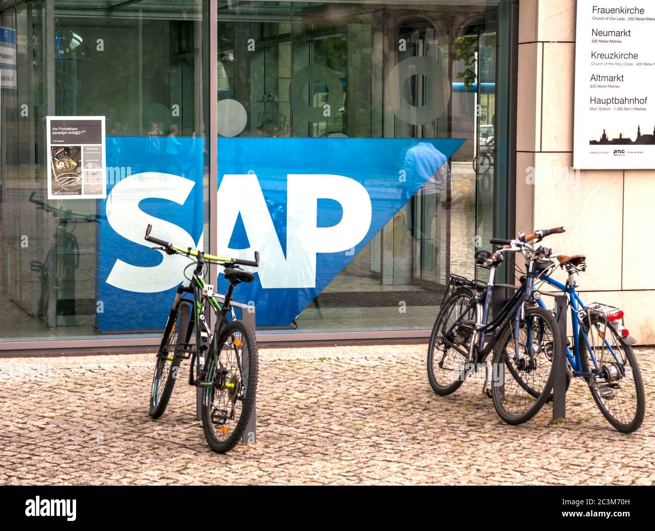 Dresden, Sachsen / Deutschland: SAP-Niederlassung in Dresden - SAP ist ein multinationaler Softwarekonzern mit Sitz in Deutschland Stockfoto