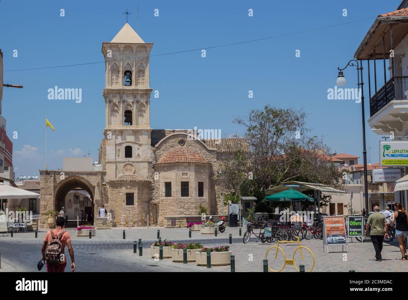 Larnaka, Zypern - 26. Juni 2015: Kirche des Heiligen Lazarus Stockfoto