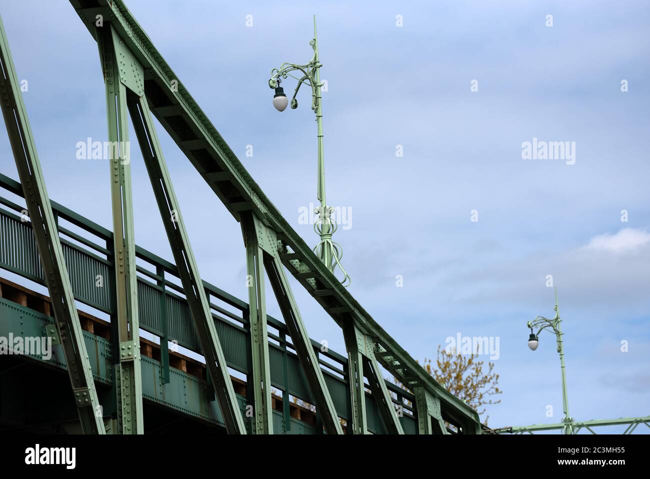 Detail der alten Hebebrücke in Liepaja. Stockfoto