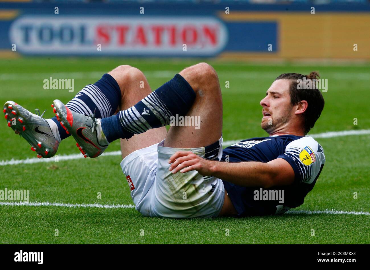 LONDON, Großbritannien, JUNI 20: Ryan Leonard von Millwall während der EFL Sky Bet Championship zwischen Millwall und Derby County im Den Stadium, London Stockfoto