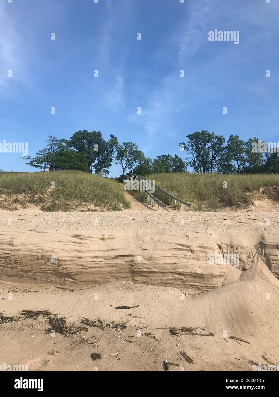 Oval Beach in Saugatuck, MI Stockfoto