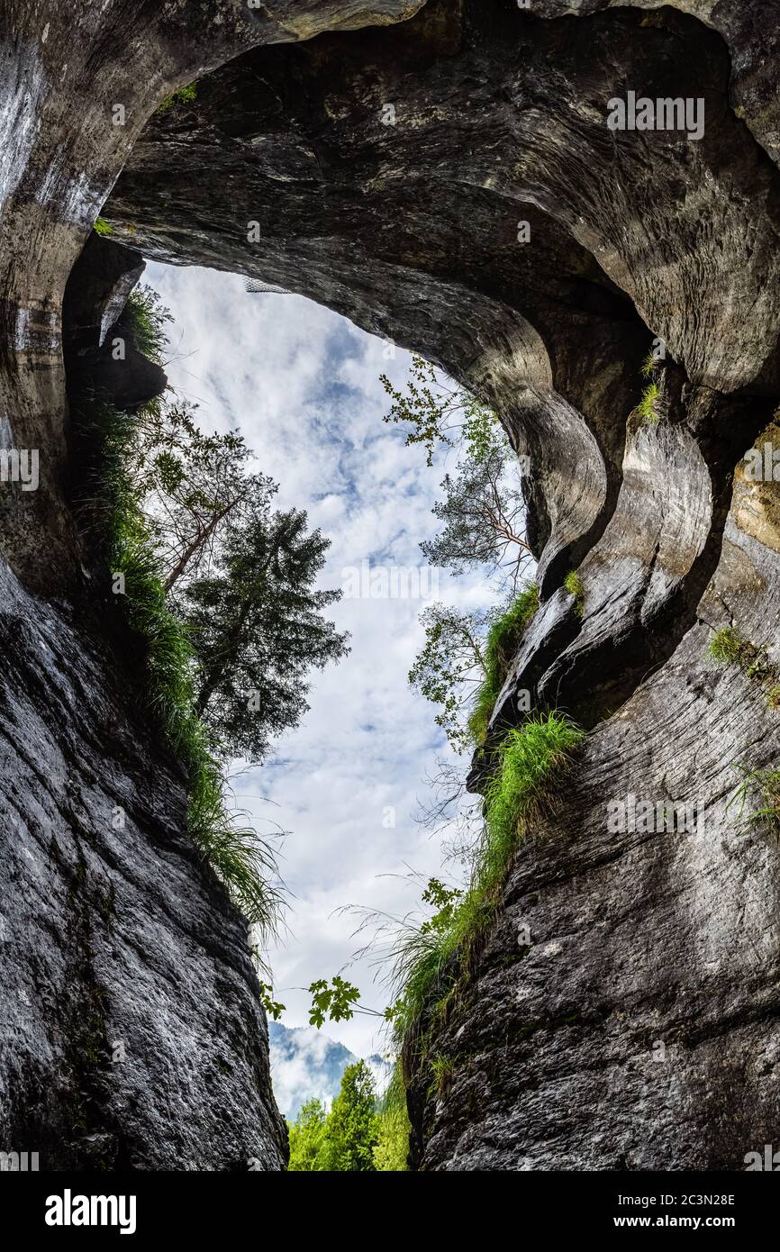 Aareschlucht Stockfoto