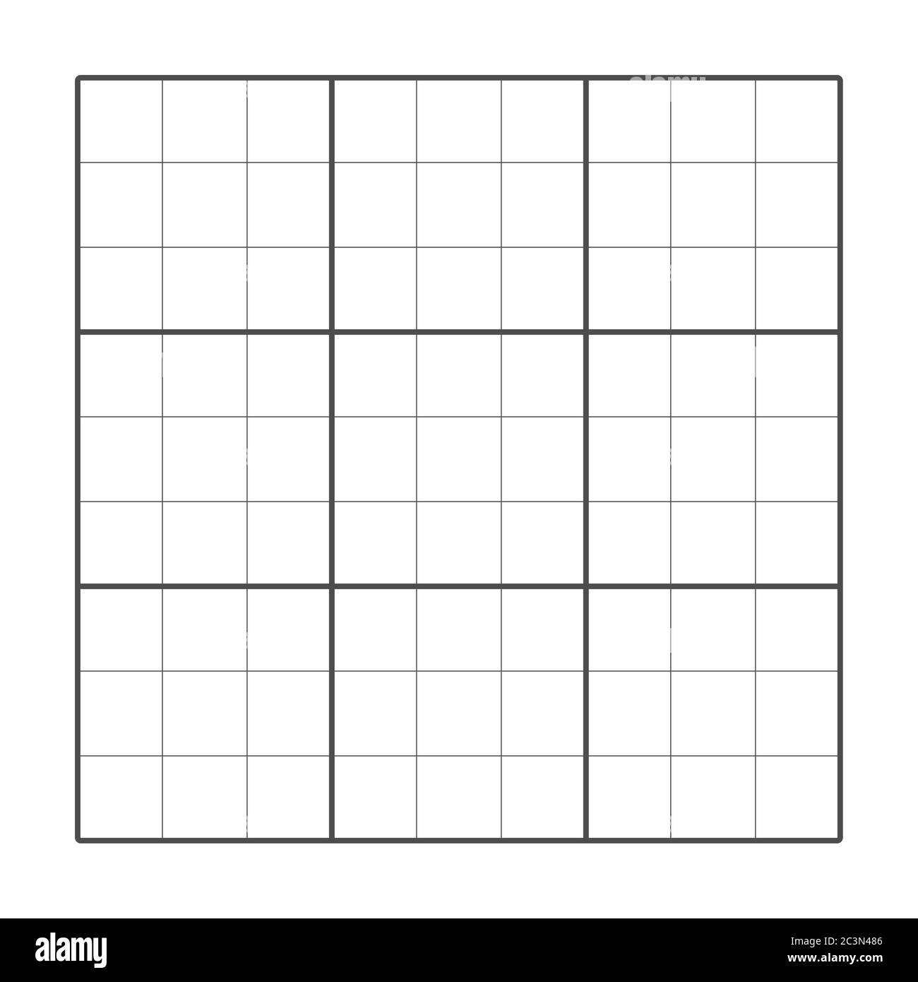 Puzzle-Raster. Vektorvorlage quadratische Zellentabelle. Grafische ...