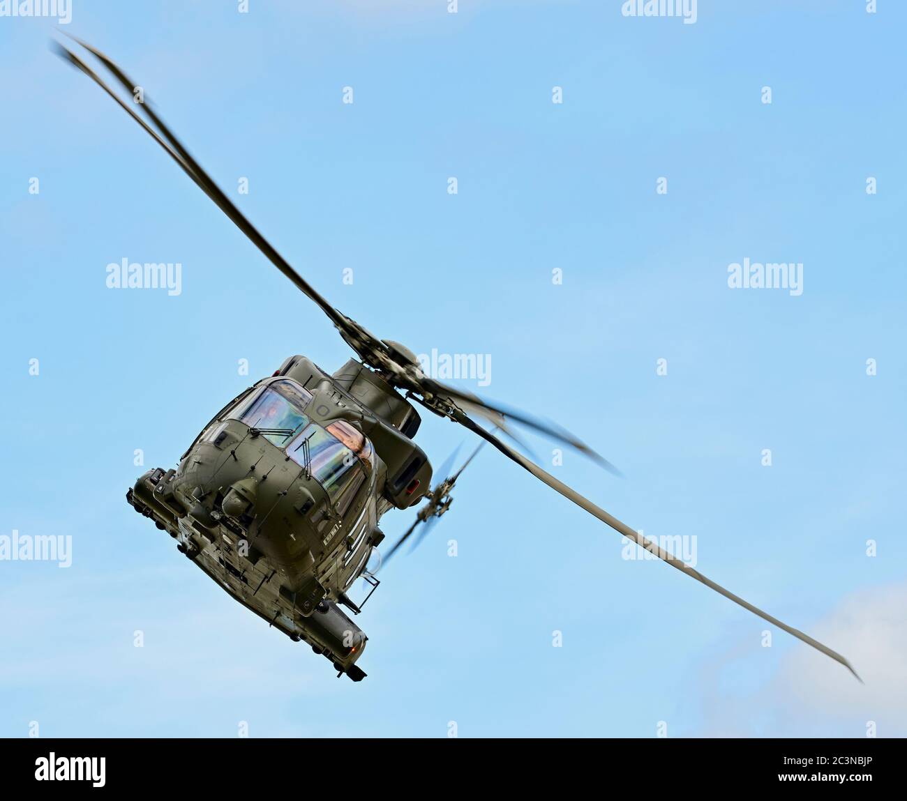 Royal Navy AgustaWestland EH101 Merlin HC 3 Hubschrauber Stockfoto