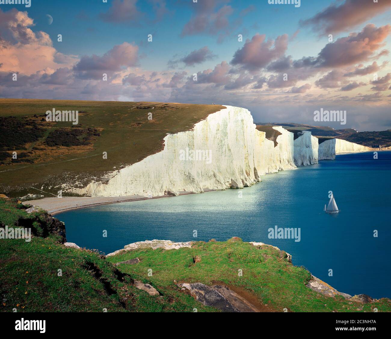 GB - EAST SUSSEX: Seven Sisters Coastline Stockfoto